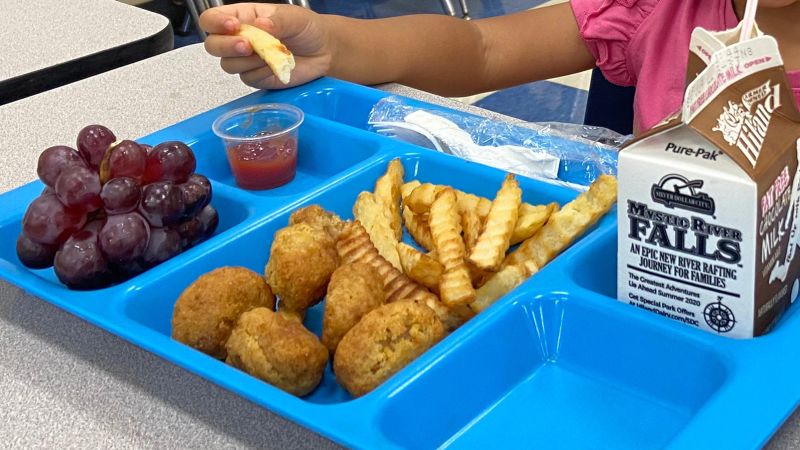 School lunch in elementary school in USA : r/pics