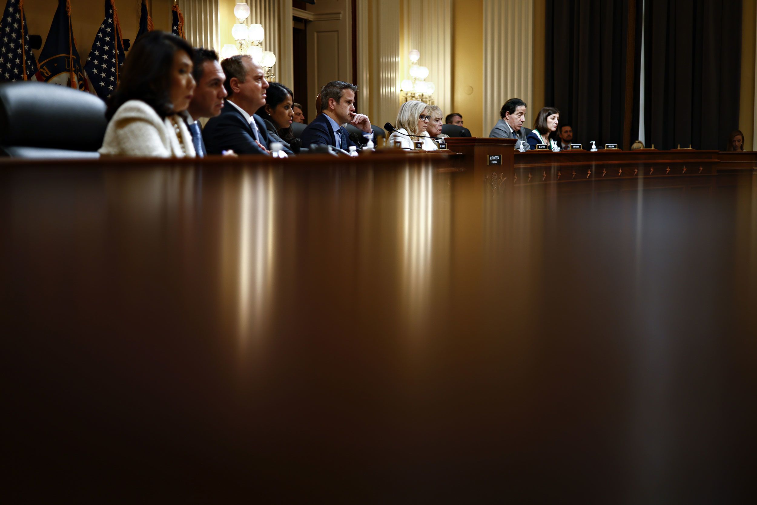 Members of the committee listen to testimony on June 23.