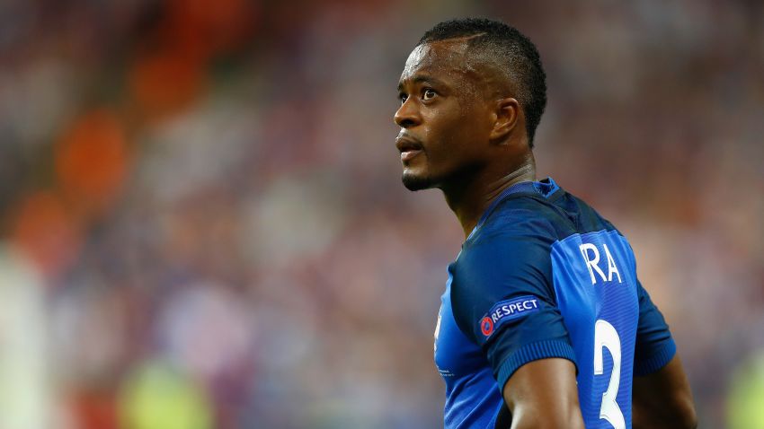 PARIS, FRANCE - JULY 10:  Patrice Evra of France reacts during the UEFA EURO 2016 Final match between Portugal and France at Stade de France on July 10, 2016 in Paris, France.  (Photo by Clive Rose/Getty Images)