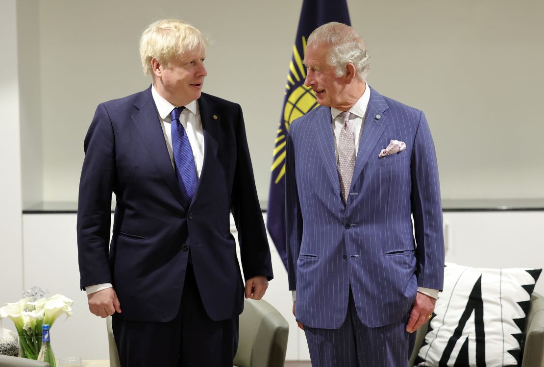 UK Prime Minister Boris Johnson and Prince Charles attend the CHOGM opening ceremony in Kigali.