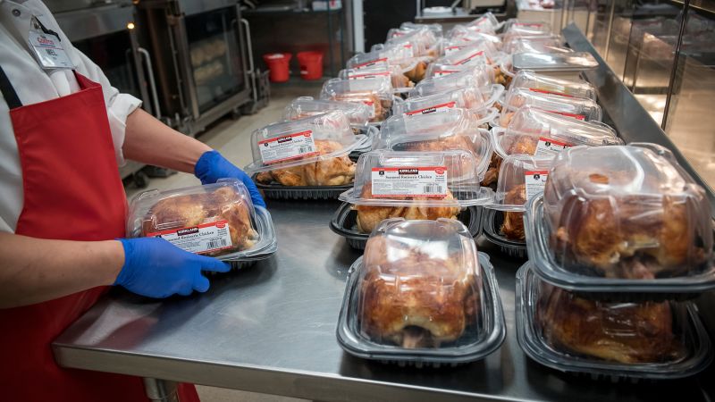 Read more about the article The cost of $4.99 rotisserie chickens: Costco gets sued for animal mistreatment – CNN