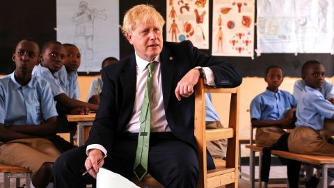 British Prime Minister Boris Johnson is in Rwanda for a Commonwealth summit at a perilous moment of his premiership.