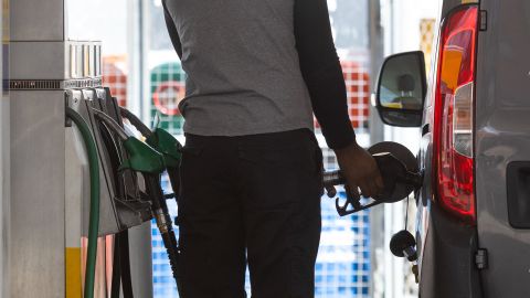 A customer fills their van at a Shell petrol station in London on Monday, June 13, 2022.