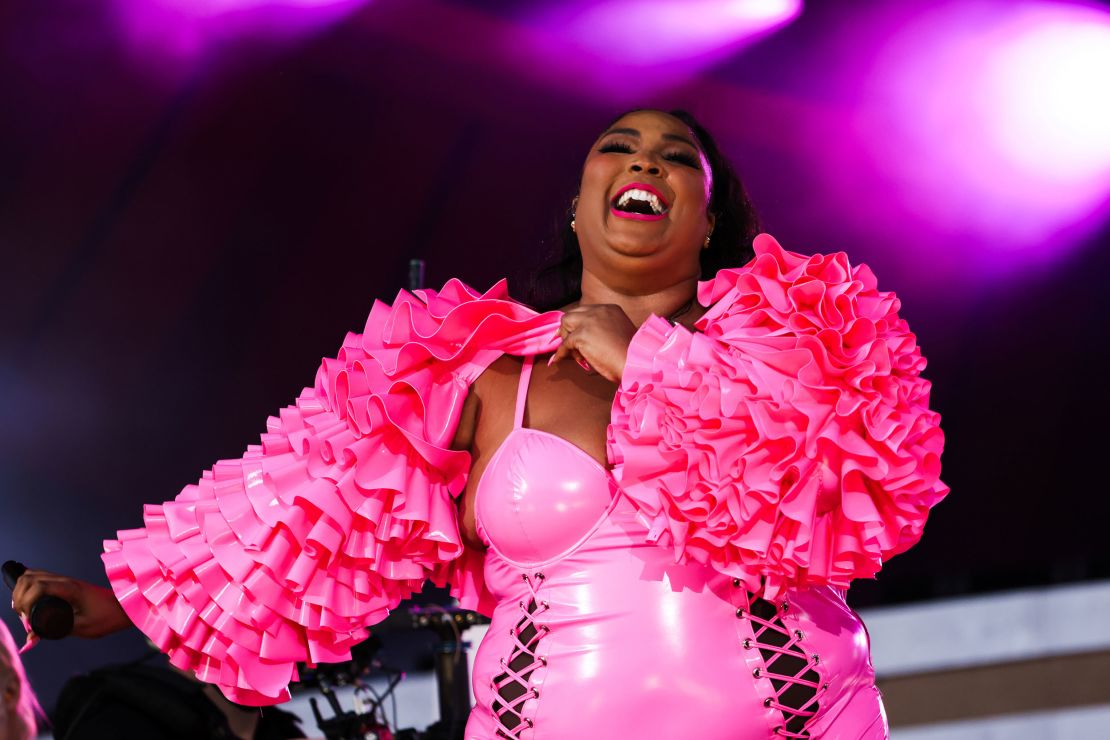 Lizzo, performing here in 2021, has kicked off summer with her hit 'About Damn Time.'