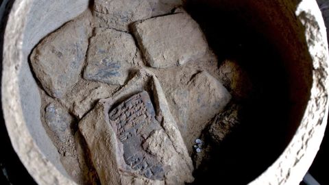 Cuneiform tablets were discovered in ceramic containers at the site in northern Iraq.