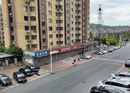 An empty street during a Covid-19 lockdown last month in Dandong.