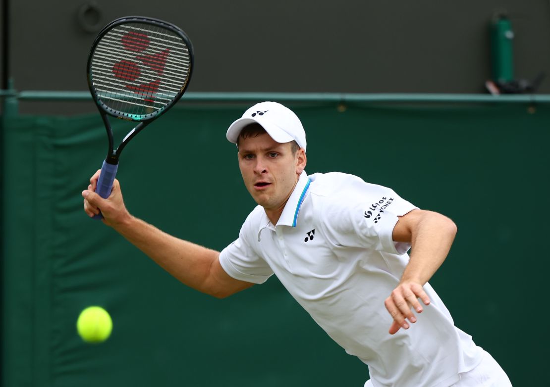 Hurkacz defeated Roger Federer at Wimbledon last year in the quarterfinals.