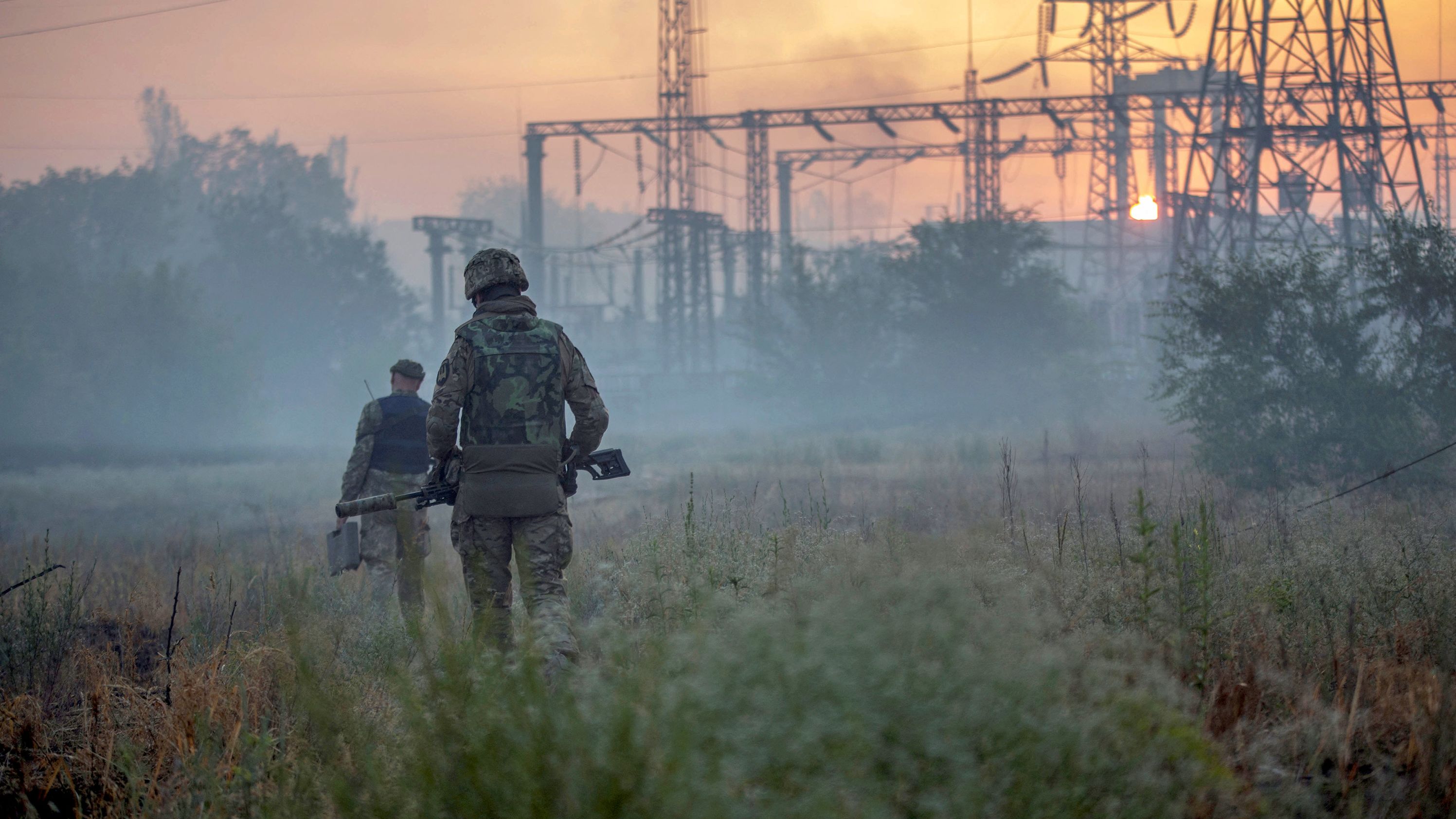 Ukrainian service members patrol an area in the city of <a href="https://edition.cnn.com/2022/06/25/europe/russia-invasion-ukraine-06-25-intl/index.html" target="_blank">Severodonetsk</a>, Ukraine, on June 20.