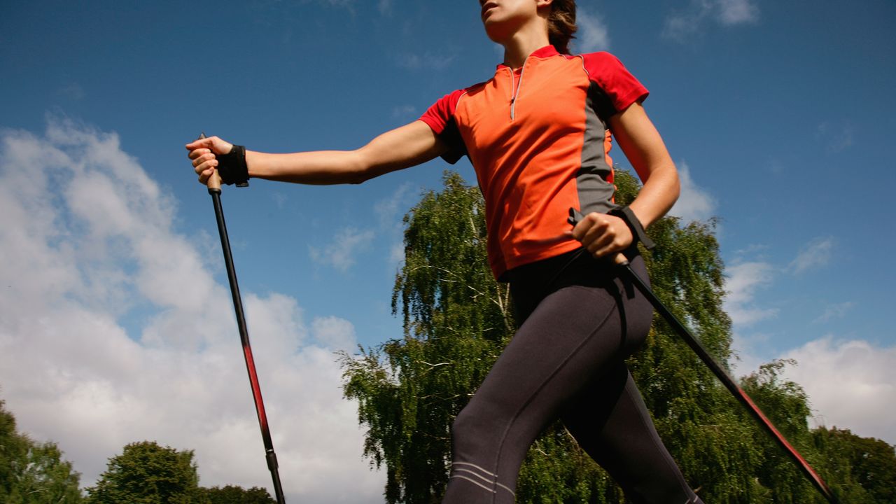 Patients with coronary heart disease who did Nordic walking for 12 weeks had a greater increase in the ability to perform everyday activities than those who did interval training, a study said.