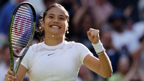 Raducanu got her Wimbledon campaign off the mark with a win against Van Uytvanck.