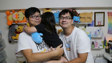In January, a family court in Taiwan ruled that both Wang and Chen could legally adopt their daughter as a family, the first such case since same-sex marriage was legalized on the island in 2019.