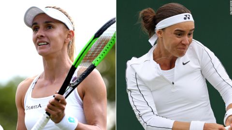 Tsurenko (left) reached the third-round at Wimbledon in 2017 while Kalinina (right) is seeded 29th