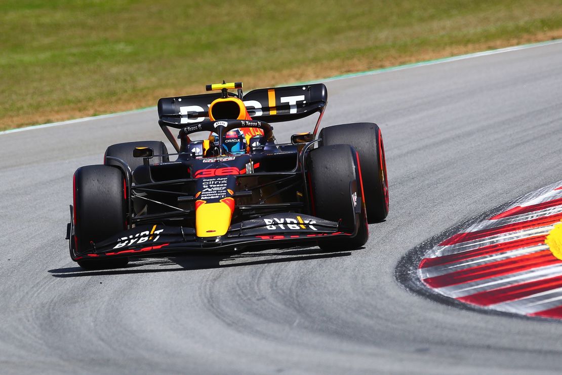 Vips driving for Red Bull during practice ahead of the Spanish Grand Prix at Circuit de Barcelona-Catalunya on May 20.