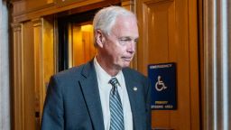 WASHINGTON, DC - JUNE 22: Sen. Ron Johnson (R-WI) walks to a weekly Republican luncheon on Capitol Hill on June 22, 2022 in Washington, DC. (Photo by Brandon Bell/Getty Images)