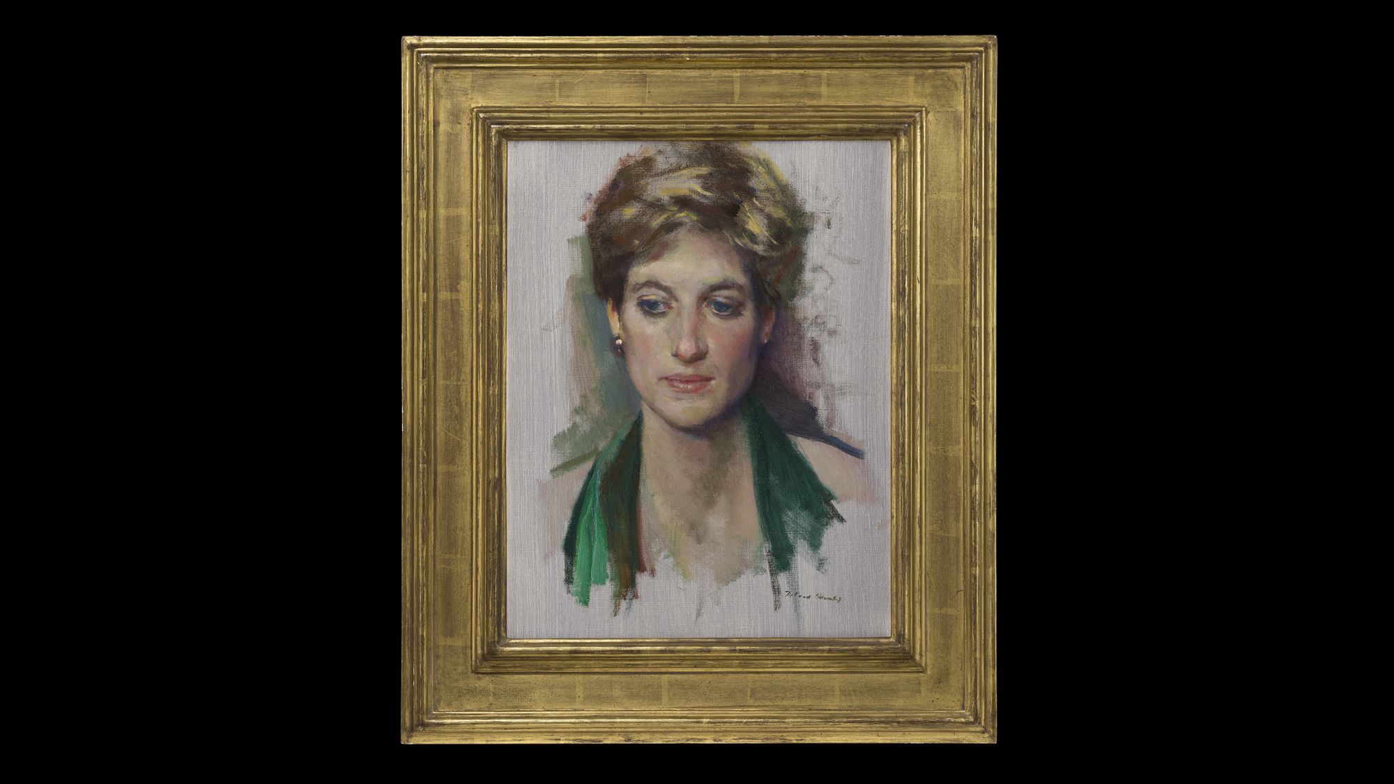 Принцесса уэльская 2024. Нельсон Шэнкс художник портреты Дианы. Портрет Дианы Уэльской.