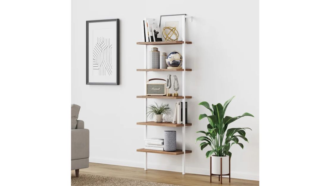 17 Stories Kanissa Steel Ladder Bookcase