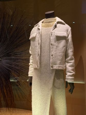 This piece by South African designer Lukhanyo Mdingi is made from mohair -- the hair of the Angora goat. "It's important that African designers and artists are celebrated in an exhibition such as this," Mdingi said.