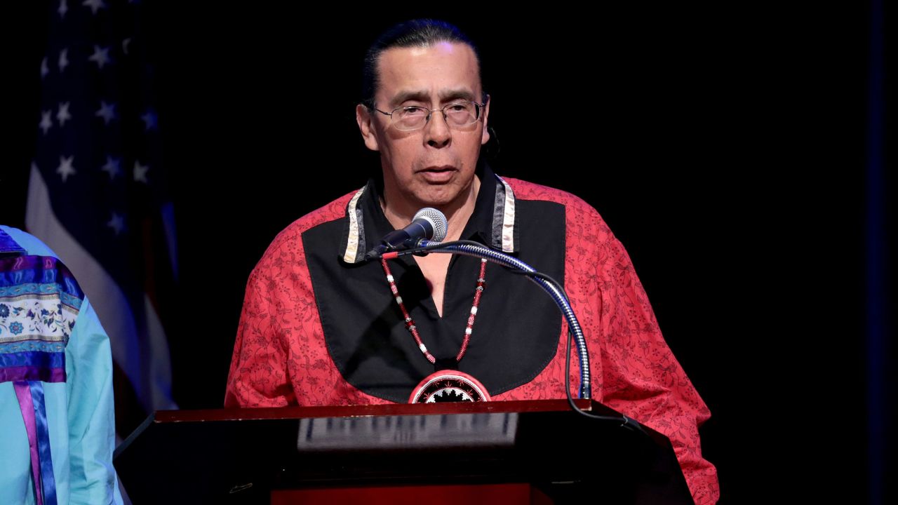 Onondaga Nation Chief Tadodaho Sidney Hill is pictured on January 29, 2018, in New York City.