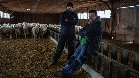 Nikos Koltsidas and Stathis Paschalidis, founders of "Proud Farm Group of Farmers" initiative.
