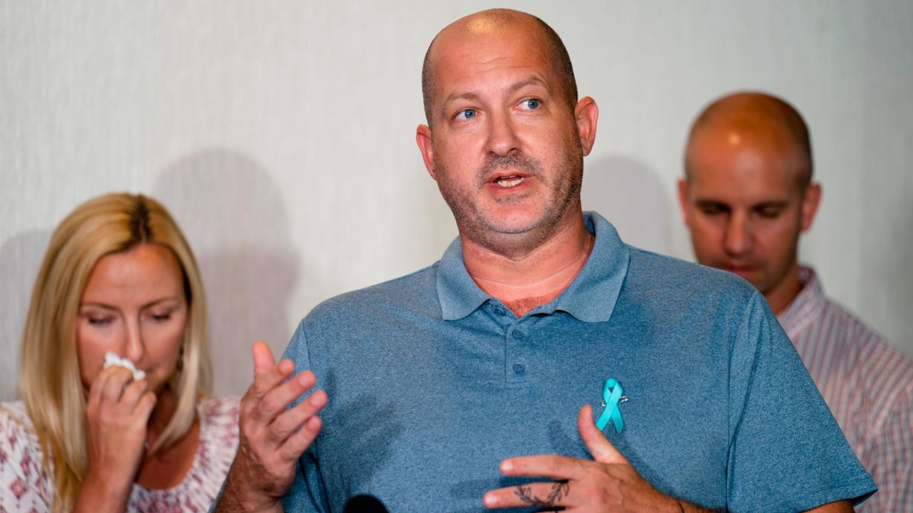 Joseph Petito, father of Gabby Petito, speaks during a news conference on Tuesday, September 28, 2021.