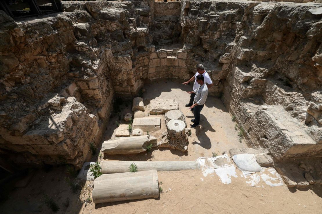 A view of Saint Hilarion, another archaeological site in the Gaza Strip, on June 8. The site of Saint Hilarion is also being supported by French NGO Premiere Urgence Internationale 