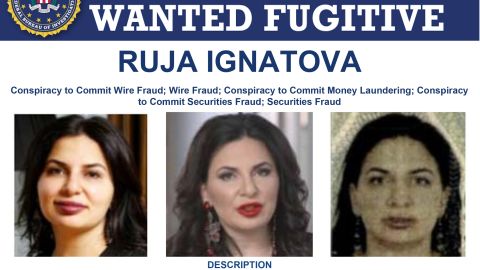 Ruja Ignatova is one of the FBI's 10 most-wanted fugitives -- the only woman currently on that list.