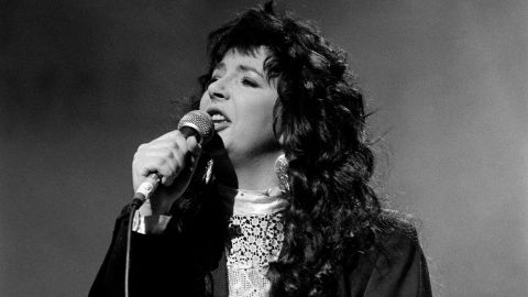 Kate Bush, performing here in 1987, has broken new records with her 1985 song "Running Up That Hill."