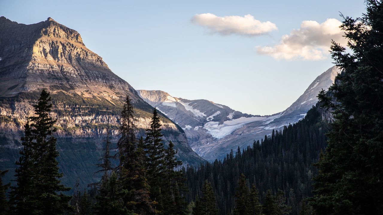 The Jackson Glacier Overlook, along the east side of Going-to-the-Sun Road is one of the easiest spots in the park to see a glacier.