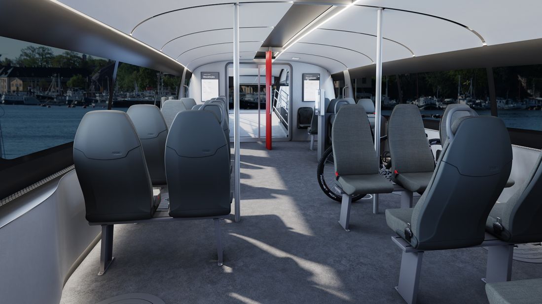 <strong>Room for manoeuver: </strong>The Candela P-12 seats 30 commuters.