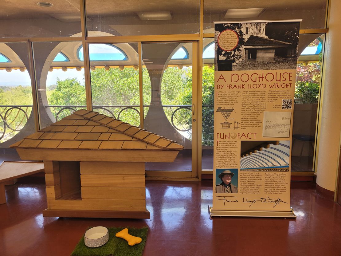 The dog house at the Marin County Civic Center.