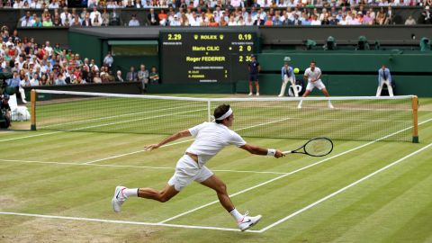 roger federer forehand wimbledon