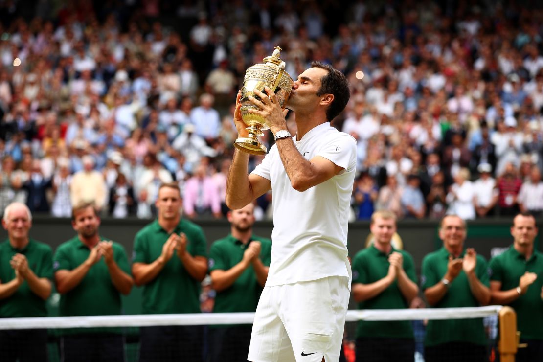 Federer last won Wimbledon in 2017.