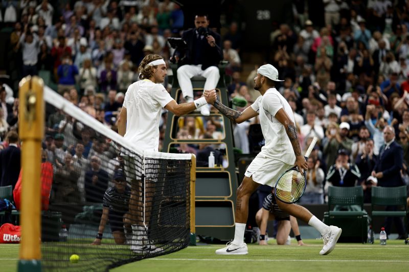 Nick Kyrgios and Stefanos Tsitsipas fined after fiery Wimbledon match CNN