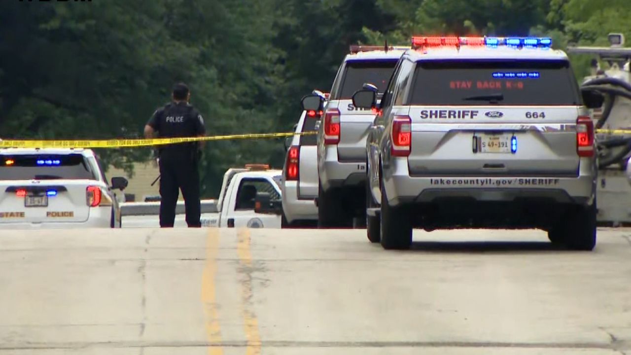 A large police presence responded to a shooting at a July 4th parade in Highland Park, Illinois.