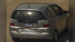 The FBI provided a photo of the 2010 silver Honda Fit with Illinois license plate DM80653 that Crimo is thought to be driving.
