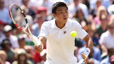 Nakashima had his best run at Wimbledon this year after being knocked out in the first round last year. 