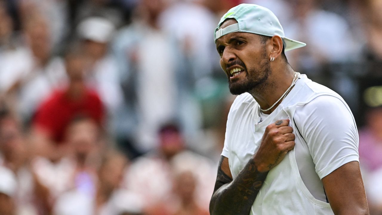 For the second time at this year's Wimbledon, Kyrgios had to go to five sets.
