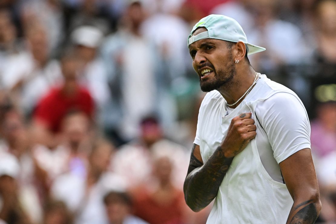 For the second time at this year's Wimbledon, Kyrgios had to go to five sets.