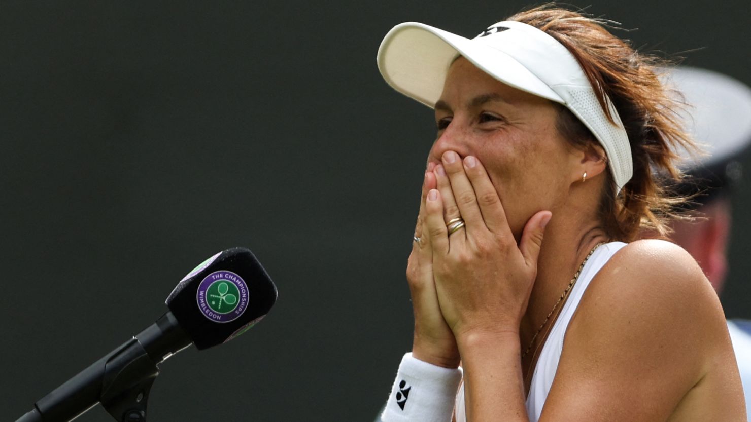 Tatjana Maria reached the Wimbledon semifinals after beating compatriot Jule Niemeier on Tuesday.