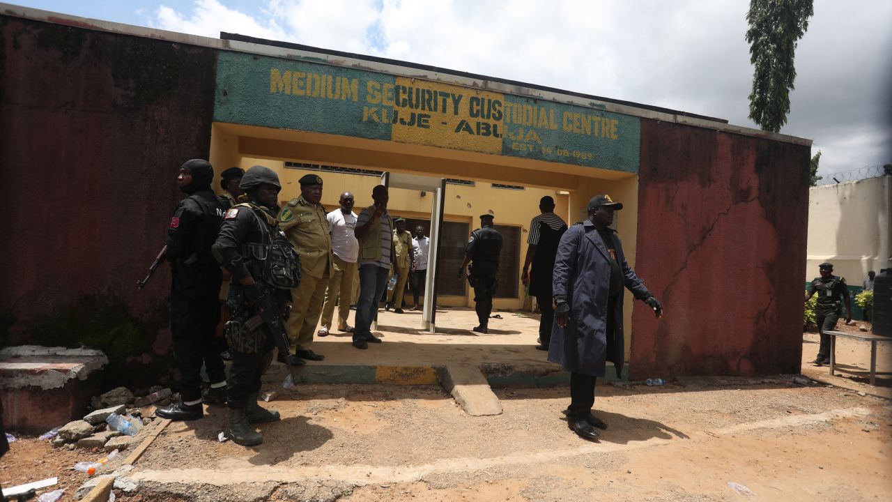 More than 600 inmates had fled but half had been recaptured and a manhunt was continuing, said Shuaib Belgore, permanent secretary at Nigeria's interior ministry.