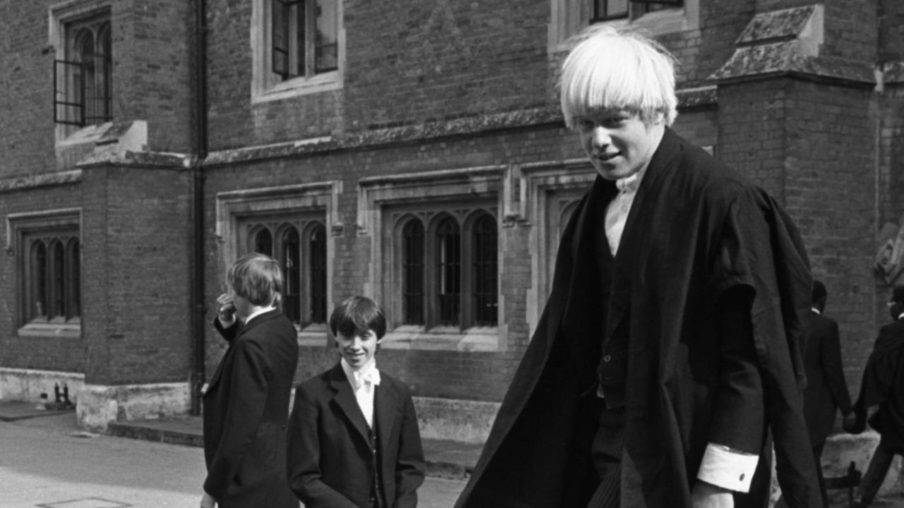 Boris Johnson at Eton School, September 1979.