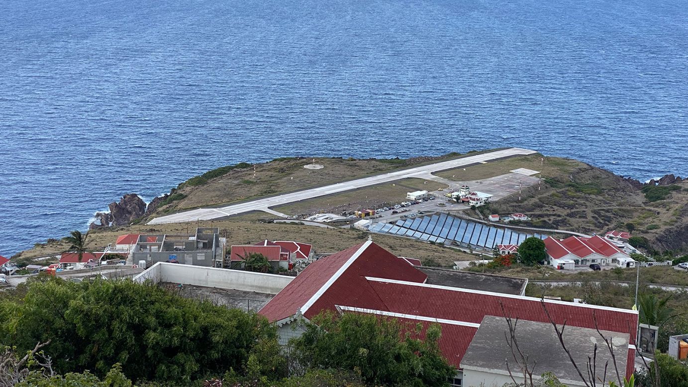 Saba Caribbean island with a legendary airport CNN
