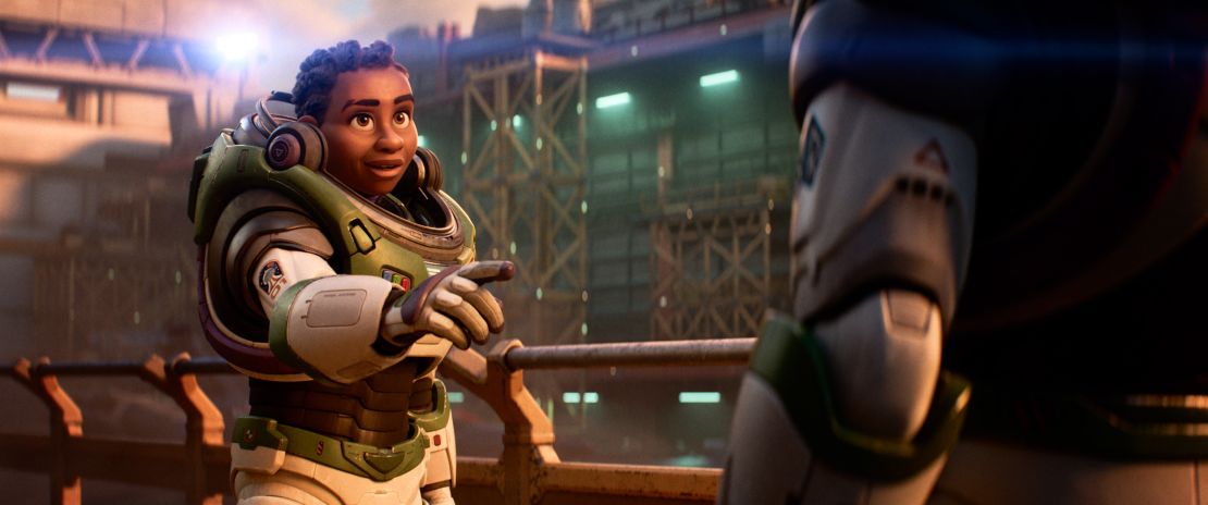The character Alisha Hawthorne in Pixar's animated movie "Lightyear." Disney released the film, about titular space ranger Buzz Lightyear, in June.