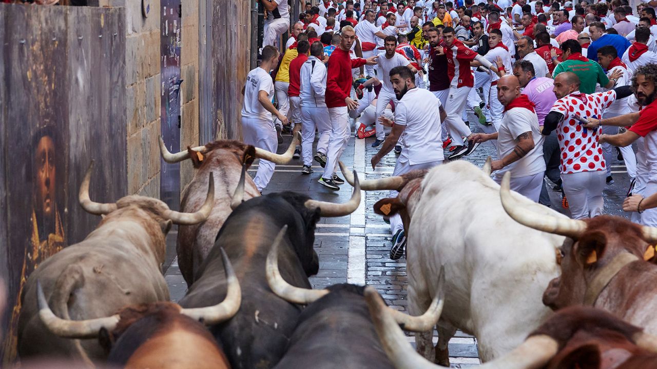 Pamplona's running of the bulls has returned after a two-year pause during the pandemic.