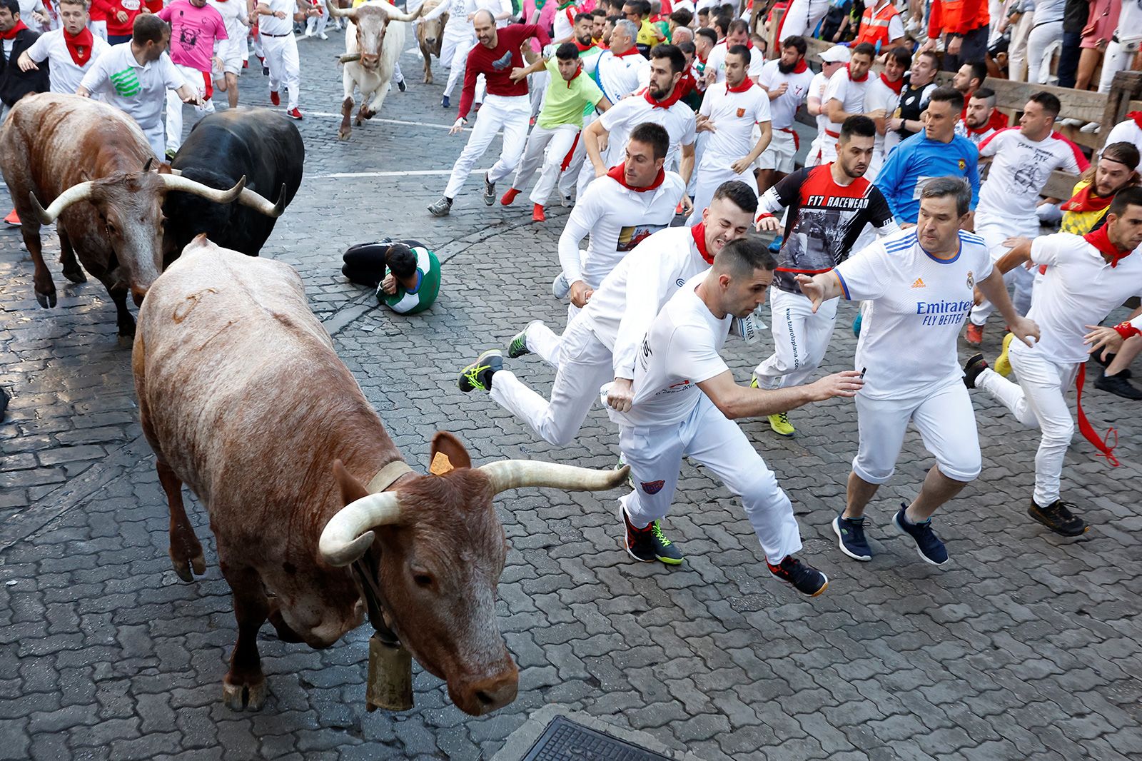 4 people gored in Spain's 5th Pamplona running of the bulls, News
