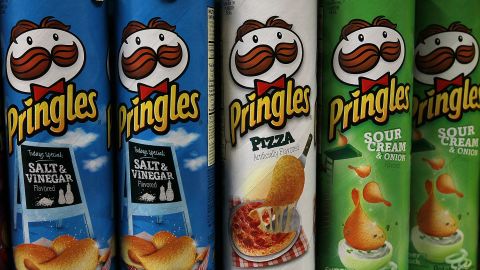 Pringles logo seen on its packaging.
