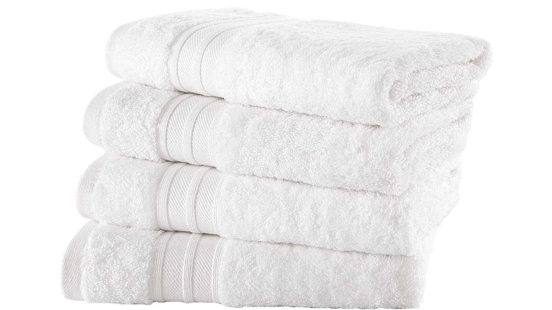 All Design Towels Quick-Dry White Hand Towels