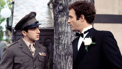 Caan, right, with co-star Al Pacino in 