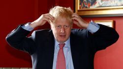 LONON, ENGLAND - JULY 10: Boris Johnson, a leadership candidate for Britain's Conservative Party, visits Wetherspoons Metropolitan Bar to meet with JD Wetherspoon chairman Tim Martin on July 10, 2019 in London, England. (Photo by Henry Nicholls WPA Pool/Getty Images)