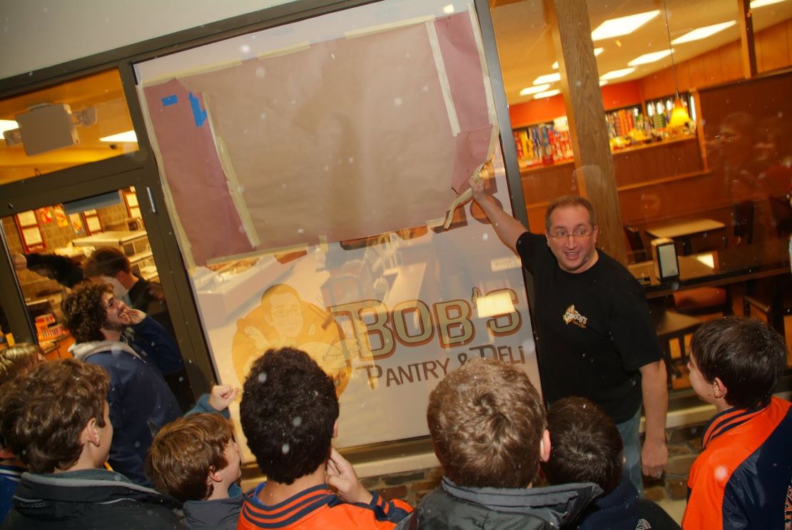 Bob Crimo at the Bob's Pantry and Deli opening in 2008.